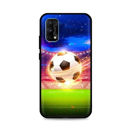 Zadný silikónový kryt DARK na Realme 7 Pro Football Dream