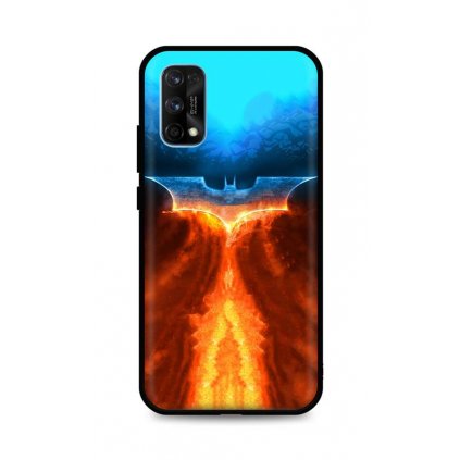 Zadný silikónový kryt DARK na Realme 7 Pro Fiery Batman