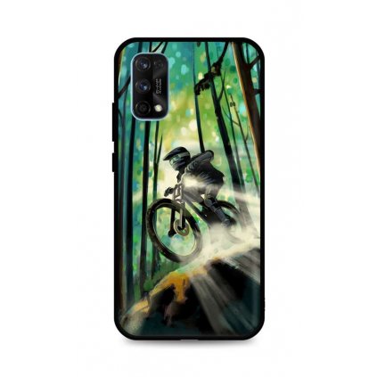 Zadný silikónový kryt DARK na Realme 7 Pro Mountain Bike