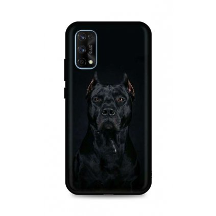 Zadný silikónový kryt DARK na Realme 7 Pro Dark Pitbull