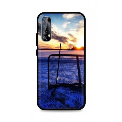 Zadný silikónový kryt DARK na Realme 7 Hockey Sunset