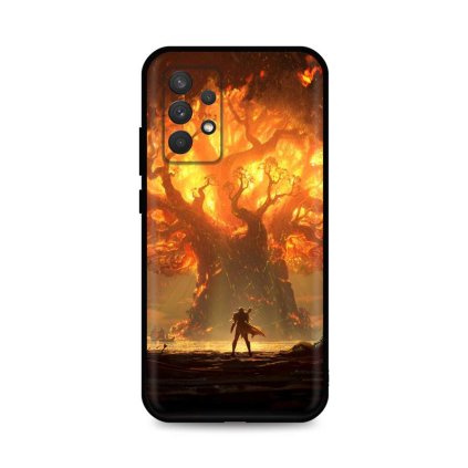 Zadný silikónový kryt DARK na Samsung A32 Warcraft