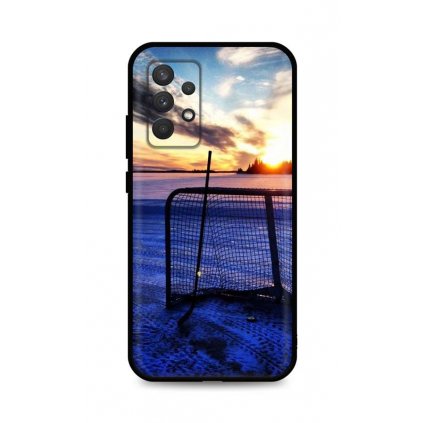 Zadný silikónový kryt DARK na Samsung A32 Hockey Sunset