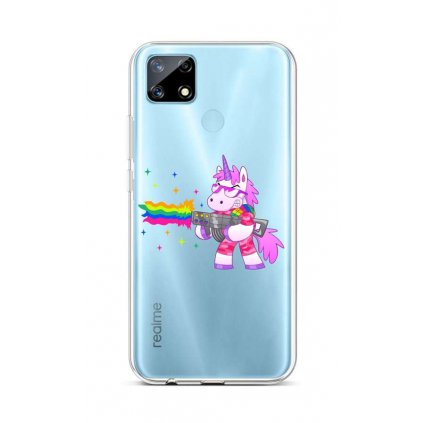 Zadný silikónový kryt na Realme 7i Rainbow Gun