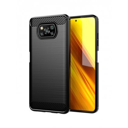 Zadný silikónový kryt na Xiaomi Poco X3 Pro čierny