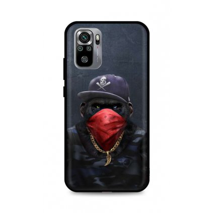 Zadný silikónový kryt DARK na Xiaomi Redmi Note 10S Monkey Gangster