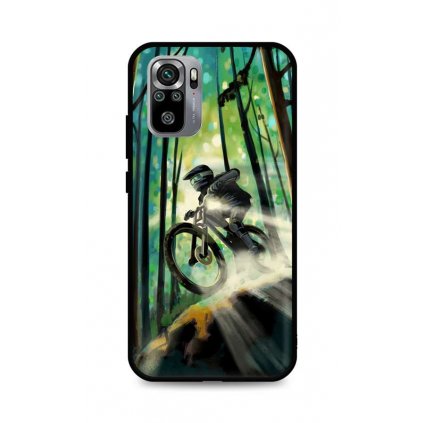 Zadný silikónový kryt DARK na Xiaomi Redmi Note 10S Mountain Bike