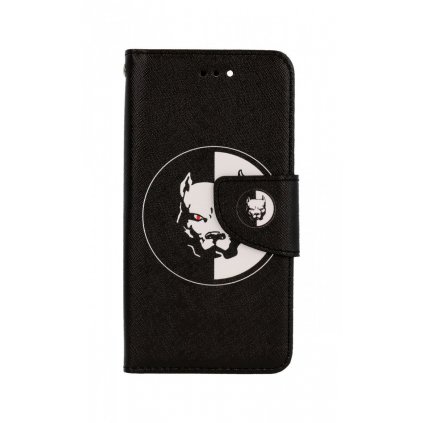 Flipové púzdro na iPhone SE 2020 Čiernobielý pitbull