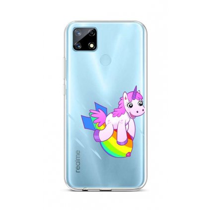 Zadný silikónový kryt na Realme 7i Flying Unicorn