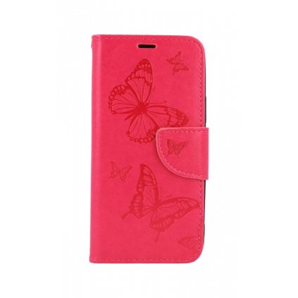 Flipové púzdro na iPhone 11 Butterfly ružové