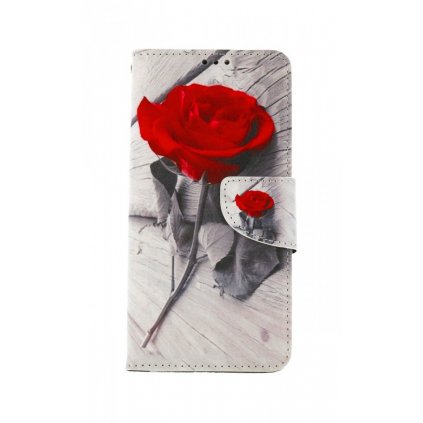 Flipové púzdro na Samsung A52 Červená ruža