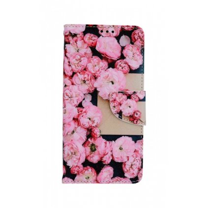 Flipové púzdro na Samsung A52 Ružové kvety