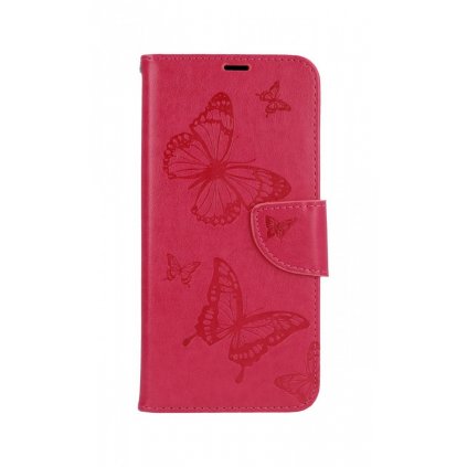 Flipové puzdro na Xiaomi Redmi Note 10 Butterfly ružové