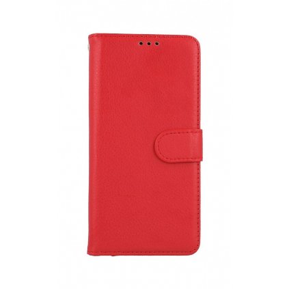 Flipové puzdro na Xiaomi Redmi Note 10S červené s prackou