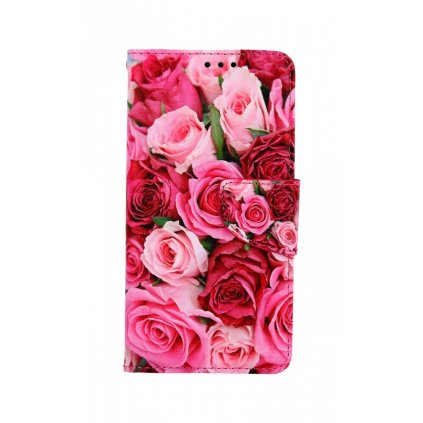 Flipové púzdro na iPhone 11 Ružové ružičky