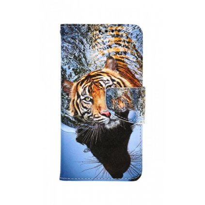 Flipové púzdro na iPhone 11 Hnedý tiger