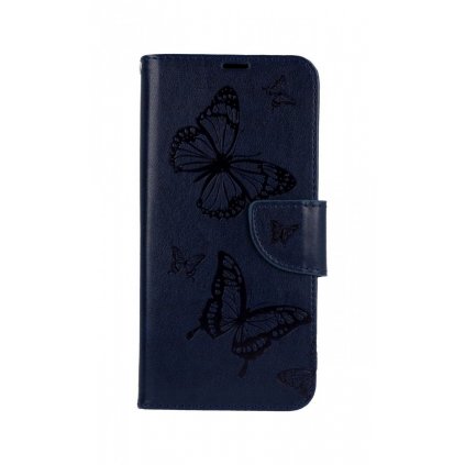 Flipové puzdro na Xiaomi Redmi Note 8T Butterfly modré tmavé