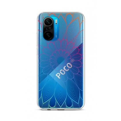 Zadný silikónový kryt na Xiaomi Poco F3 Rainbow Mandala