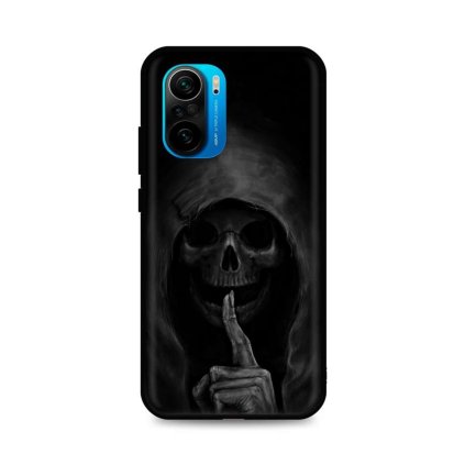 Zadný silikónový kryt DARK na Xiaomi Poco F3 Dark Grim Reaper