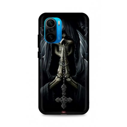 Zadný silikónový kryt DARK na Xiaomi Poco F3 Grim Reaper