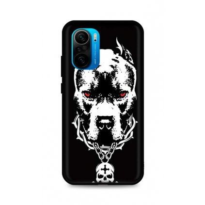 Zadný silikónový kryt DARK na Xiaomi Poco F3 Fighting Dog