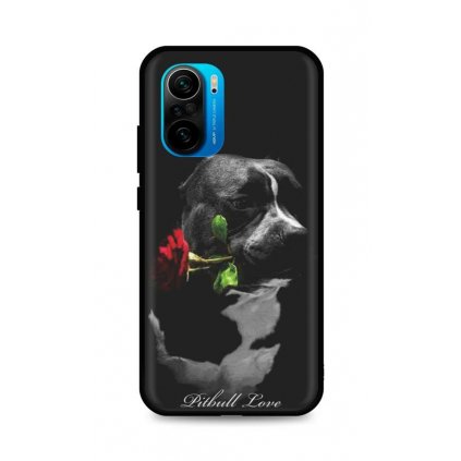 Zadný silikónový kryt DARK na Xiaomi Poco F3 Pitbull Love