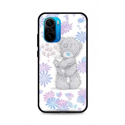 Zadný silikónový kryt DARK na Xiaomi Poco F3 Floral Teddy