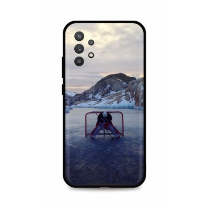 Zadný silikónový kryt DARK na Samsung A32 5G Hockey Goalie