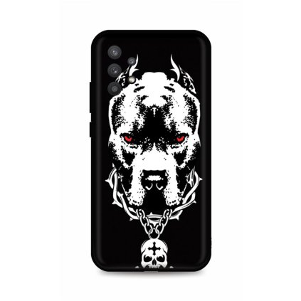 Zadný silikónový kryt DARK na Samsung A32 5G Fighting Dog