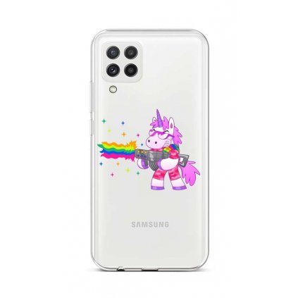 Zadný silikónový kryt na Samsung A22 Rainbow Gun