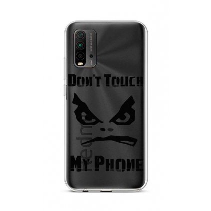 Zadný silikónový kryt na Xiaomi Redmi 9T Dont Touch priehľadný