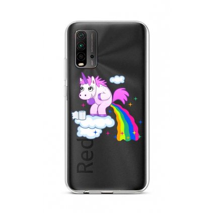 Zadný silikónový kryt na Xiaomi Redmi 9T Rainbow Disaster