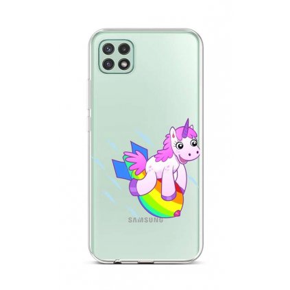 Zadný silikónový kryt na Samsung A22 5G Flying Unicorn