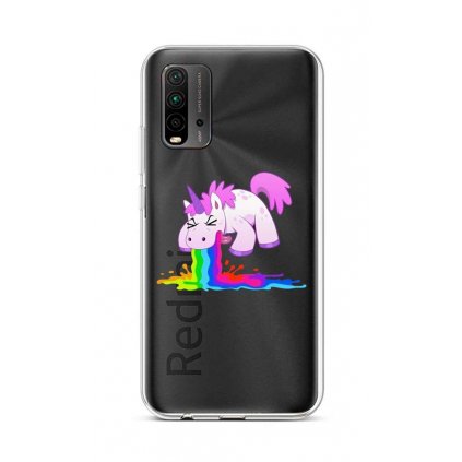 Zadný silikónový kryt na Xiaomi Redmi 9T Rainbow Splash