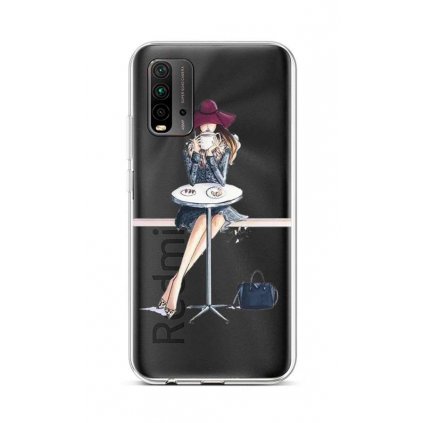 Zadný silikónový kryt na Xiaomi Redmi 9T Lady 6