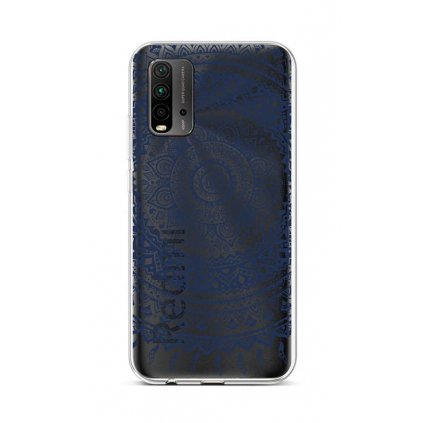 Zadný silikónový kryt na Xiaomi Redmi 9T Navy Mandala