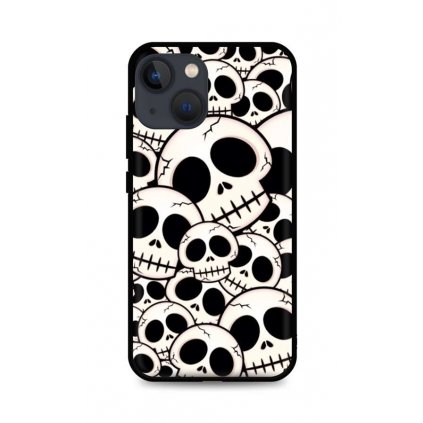 Zadný pevný kryt LUXURY na iPhone 13 mini Skulls
