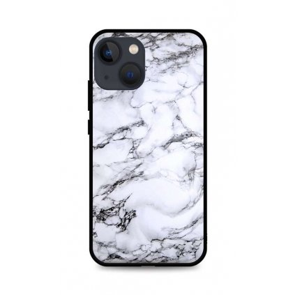 Zadný pevný kryt LUXURY na iPhone 13 mini Marble White