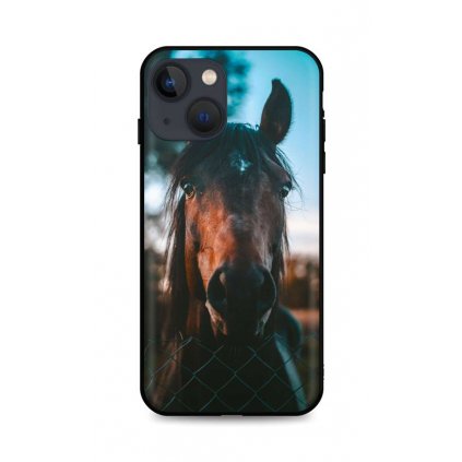 Zadný silikónový kryt DARK na iPhone 13 mini Horse