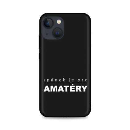 Zadný silikónový kryt DARK na iPhone 13 mini Bez spánku