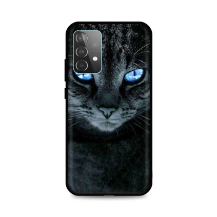 Zadný silikónový kryt DARK na Samsung A52s 5G Dark Cat