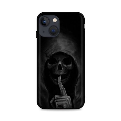 Zadný silikónový kryt DARK na iPhone 13 mini Dark Grim Reaper
