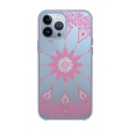 Zadný silikónový kryt na iPhone 13 Pro Max Pink Mandala