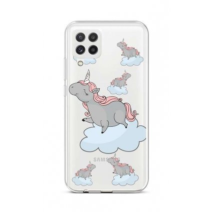 Zadný silikónový kryt na Samsung A22 Grey Unicorns