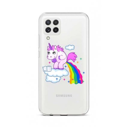 Zadný silikónový kryt na Samsung A22 Rainbow Disaster