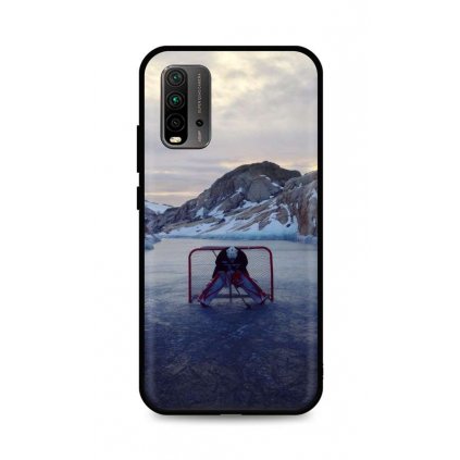 Zadný silikónový kryt DARK na Xiaomi Redmi 9T Hockey Goalie