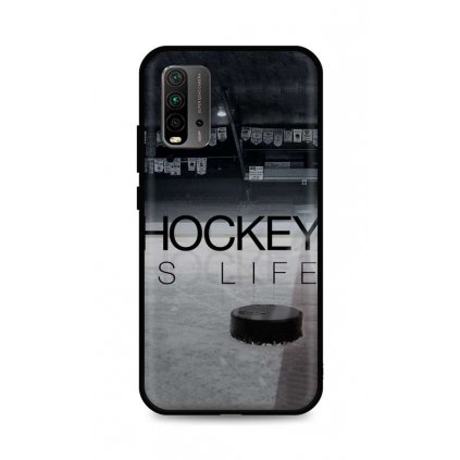 Zadný silikónový kryt DARK na Xiaomi Redmi 9T Hockey Is Life