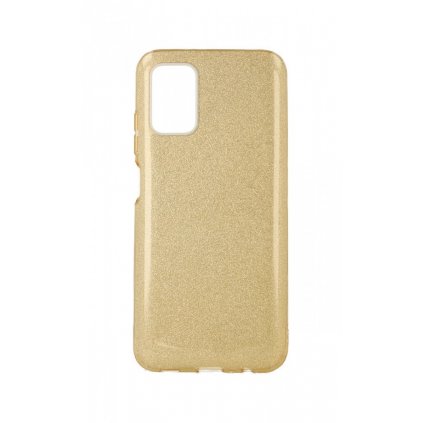 Zadný pevný kryt na Samsung A03s glitter zlatý