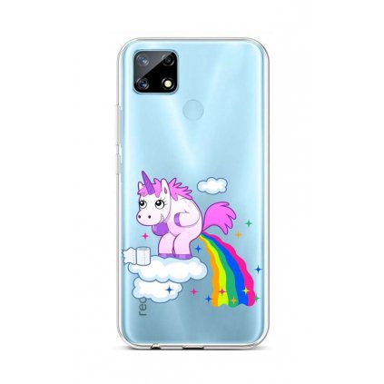 Zadný silikónový kryt na Realme 7i Rainbow Disaster