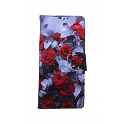 Flipové puzdro na Samsung A22 Červené ruže mix